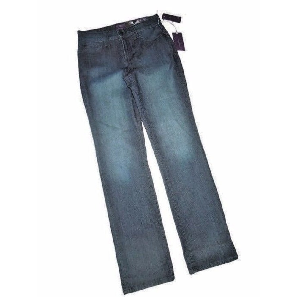 NYDJ Not Your Daughter Tummy Tuck Jeans PANTS blue STRAIGHT dana Size 4 NEW